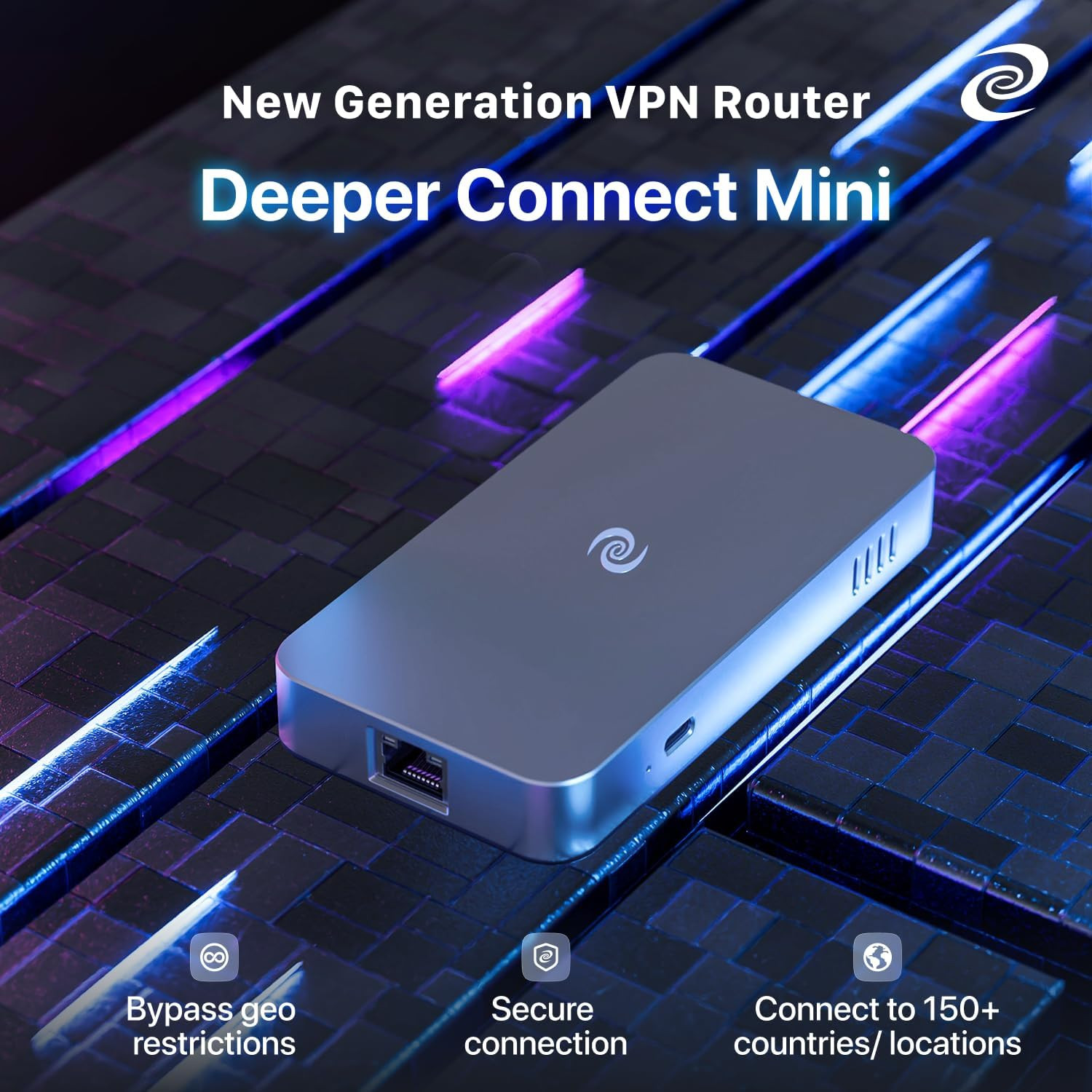 Deeper Connect Mini DPN Router, 1Gbps ARM64 Quad Core Hardware Gateway with Laye