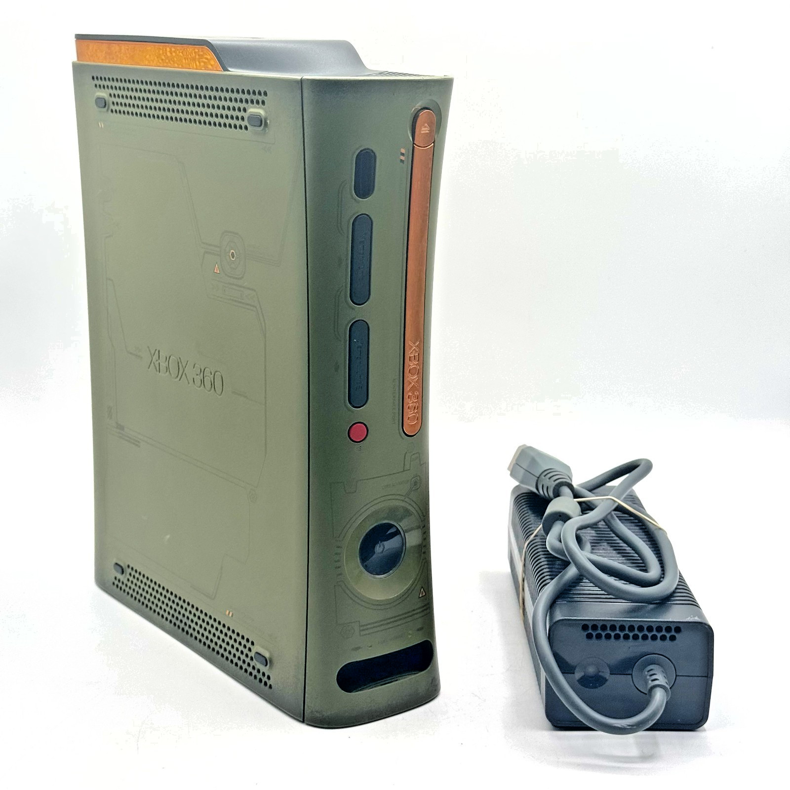 Microsoft Xbox 360 Halo 3 Special Edition Green Console For Parts or Repair