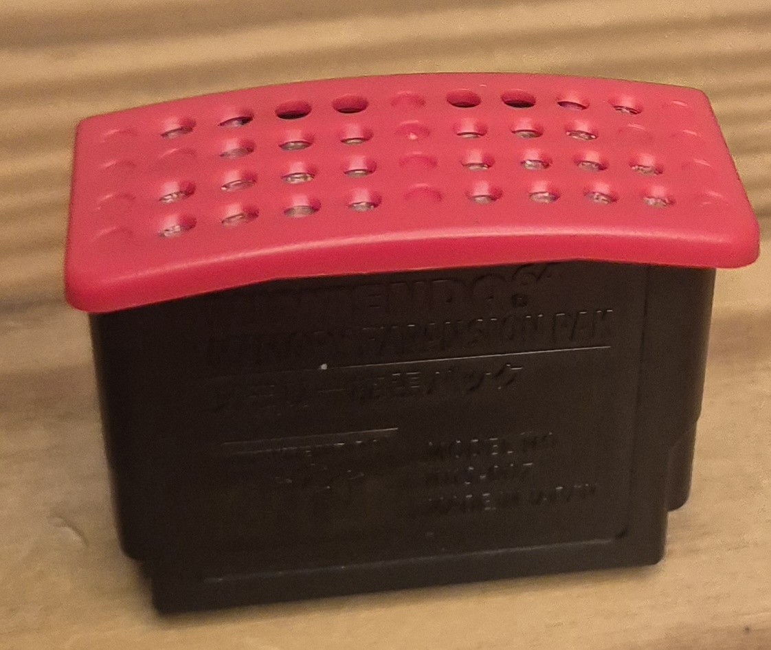 Authentic Nintendo 64 N64 OEM Memory Expansion Pak NUS-007 Red Tested Working