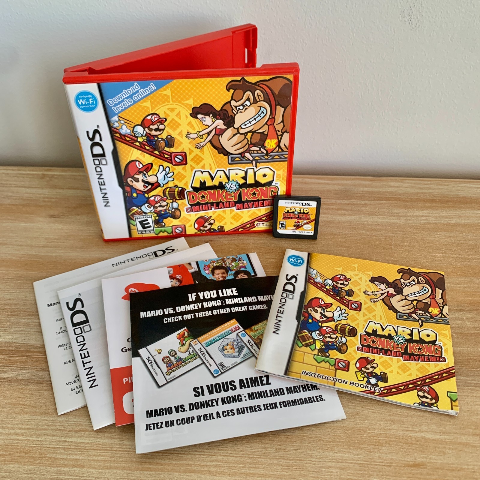 Mario vs. Donkey Kong:Mini-Land Mayhem (Nintendo DS, 2010) CIB Tested Authentic