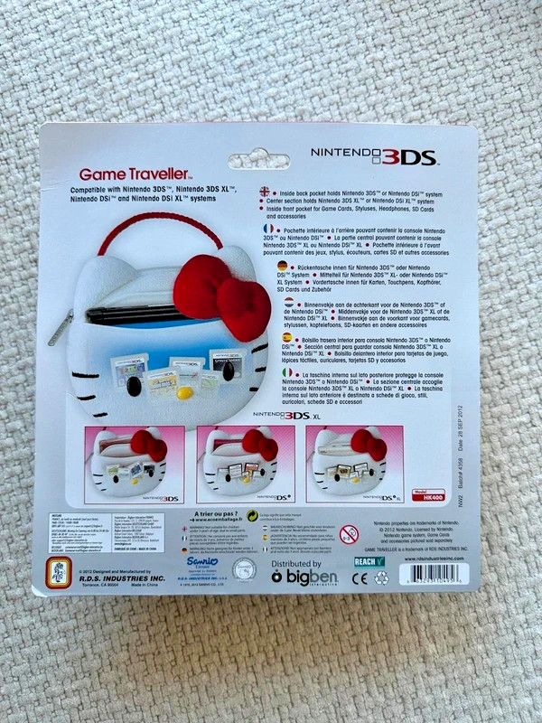 Hello Kitty Case for Nintendo 3DS / 3DS XL / DS XL NEW SEALED