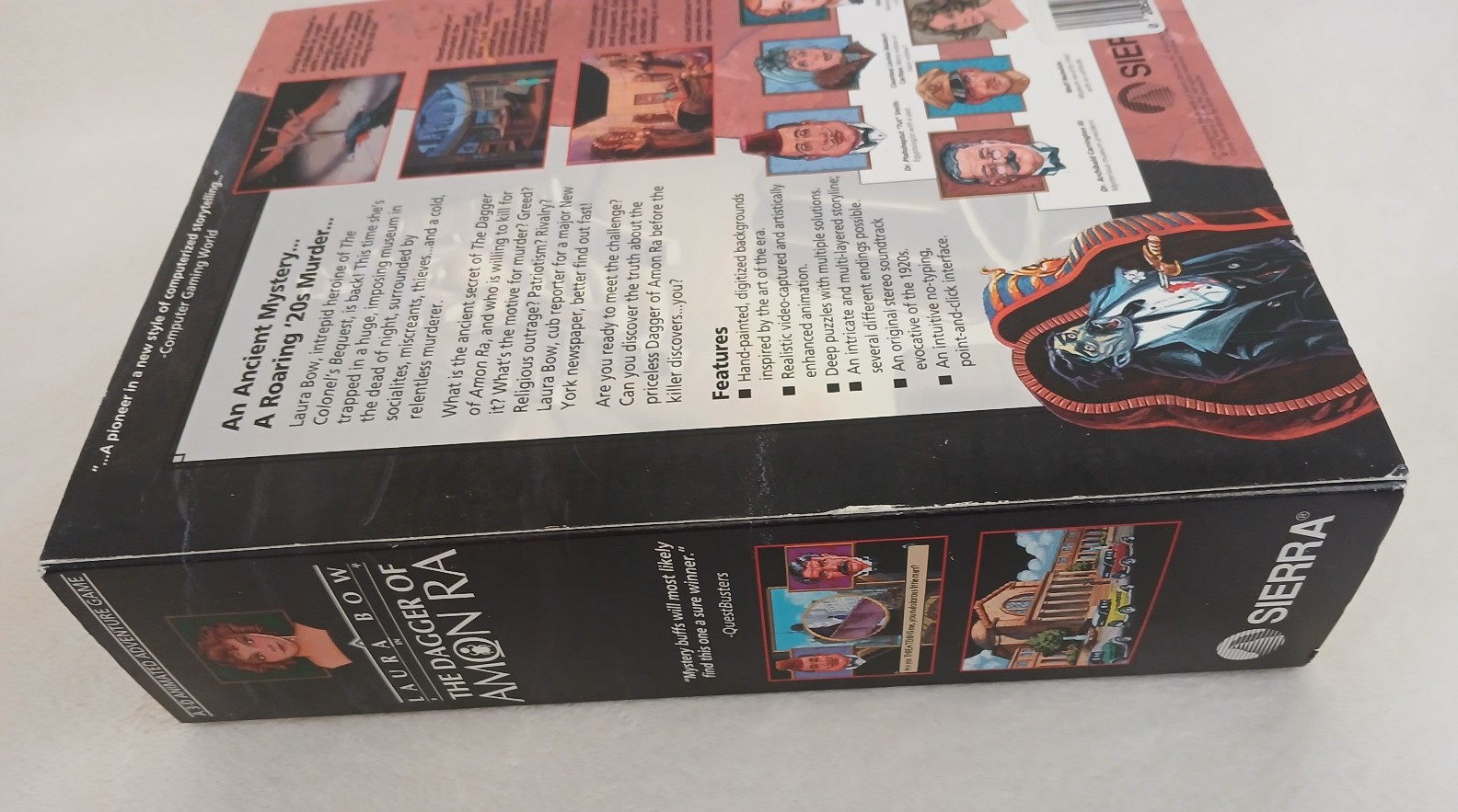 Vintage 1992 Sierra Dagger of Amon Ra Big Box PC 3.5 disk Complete VG