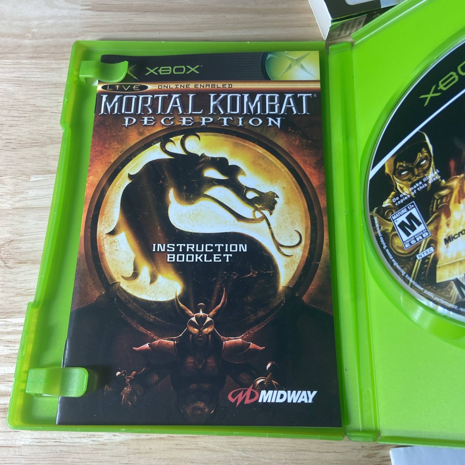 Mortal Kombat: Deception – Scorpion Version (Kollector’s Edition) (Xbox, 2004)