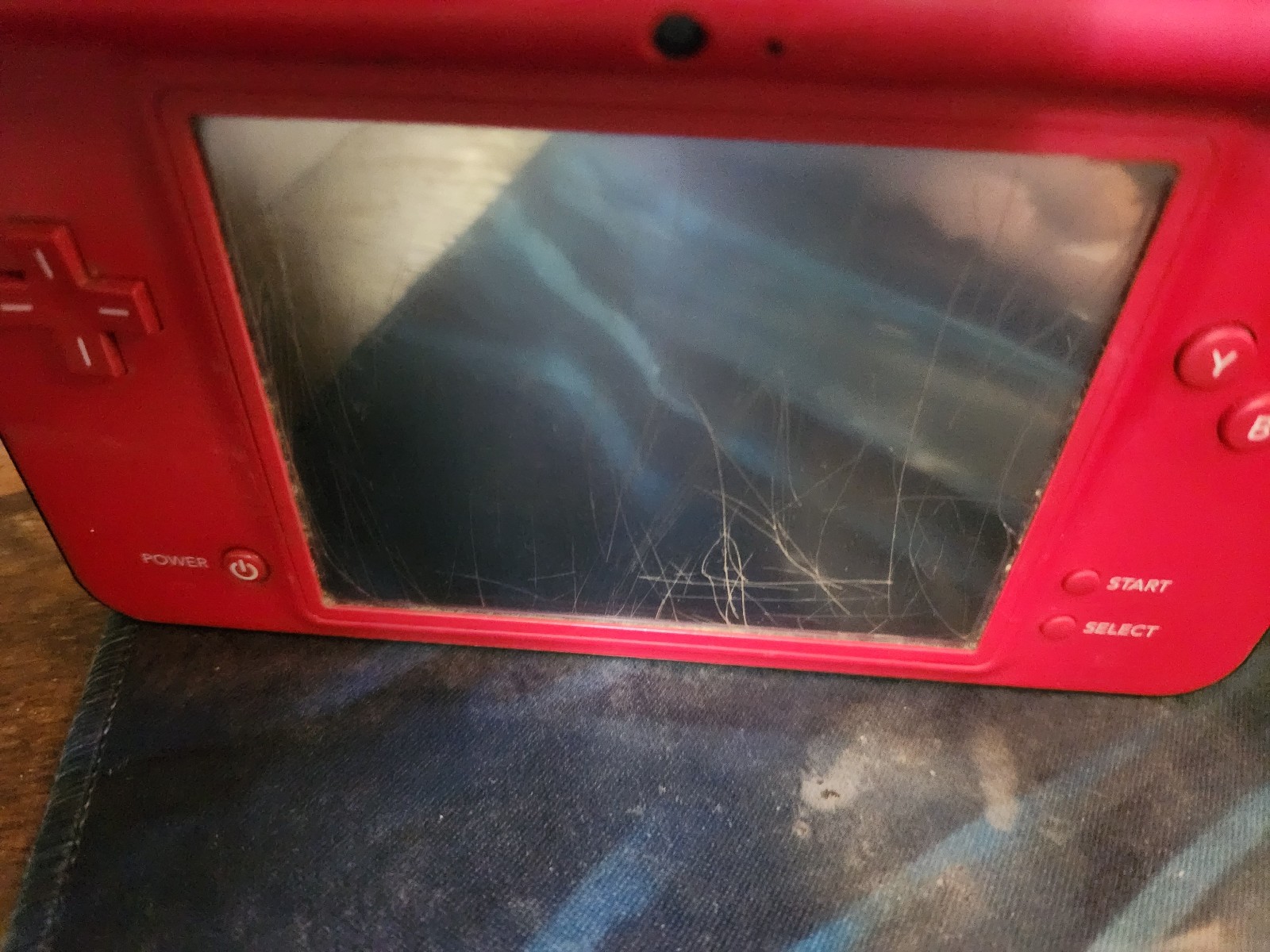 NINTENDO DSi XL 25th ANNIVERSARY SUPER MARIO BROS. RED HANDHELD CONSOLE Works