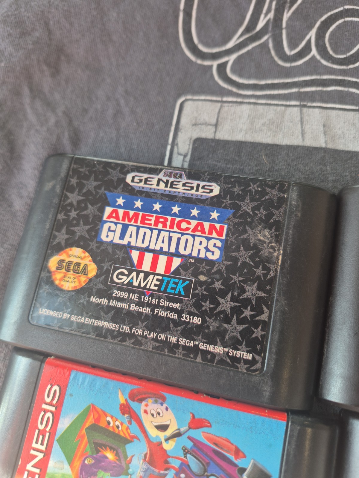 Sega Genesis Game Lot of 6 – Aladdin, Toy Story, 2, Fun & games, Rambo 3 + More