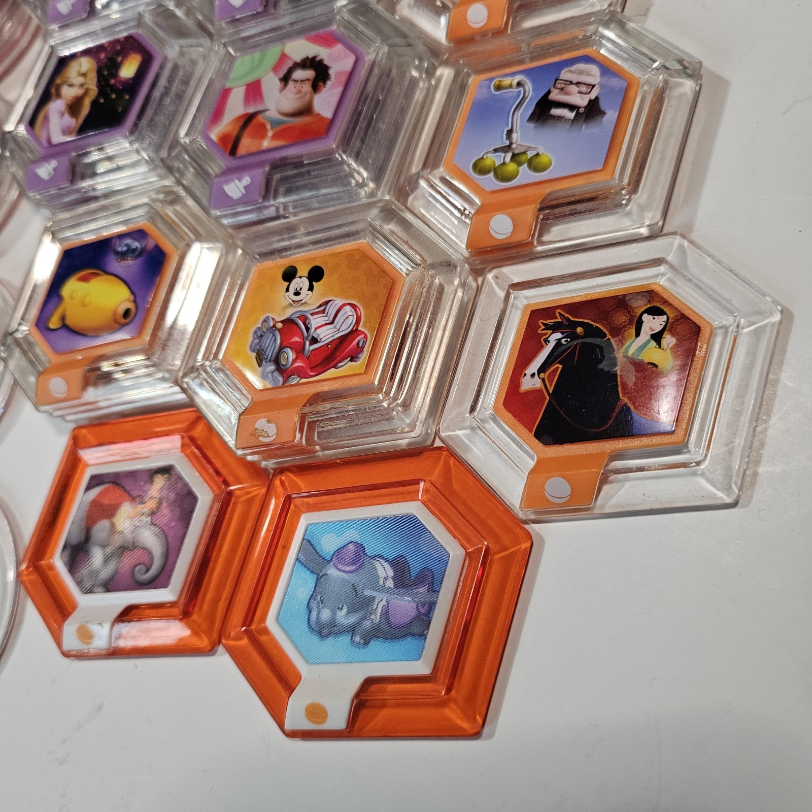 HUGE LOT Disney Infinity Power Disc Lot Of 39 Fast Free Shipping Holographic