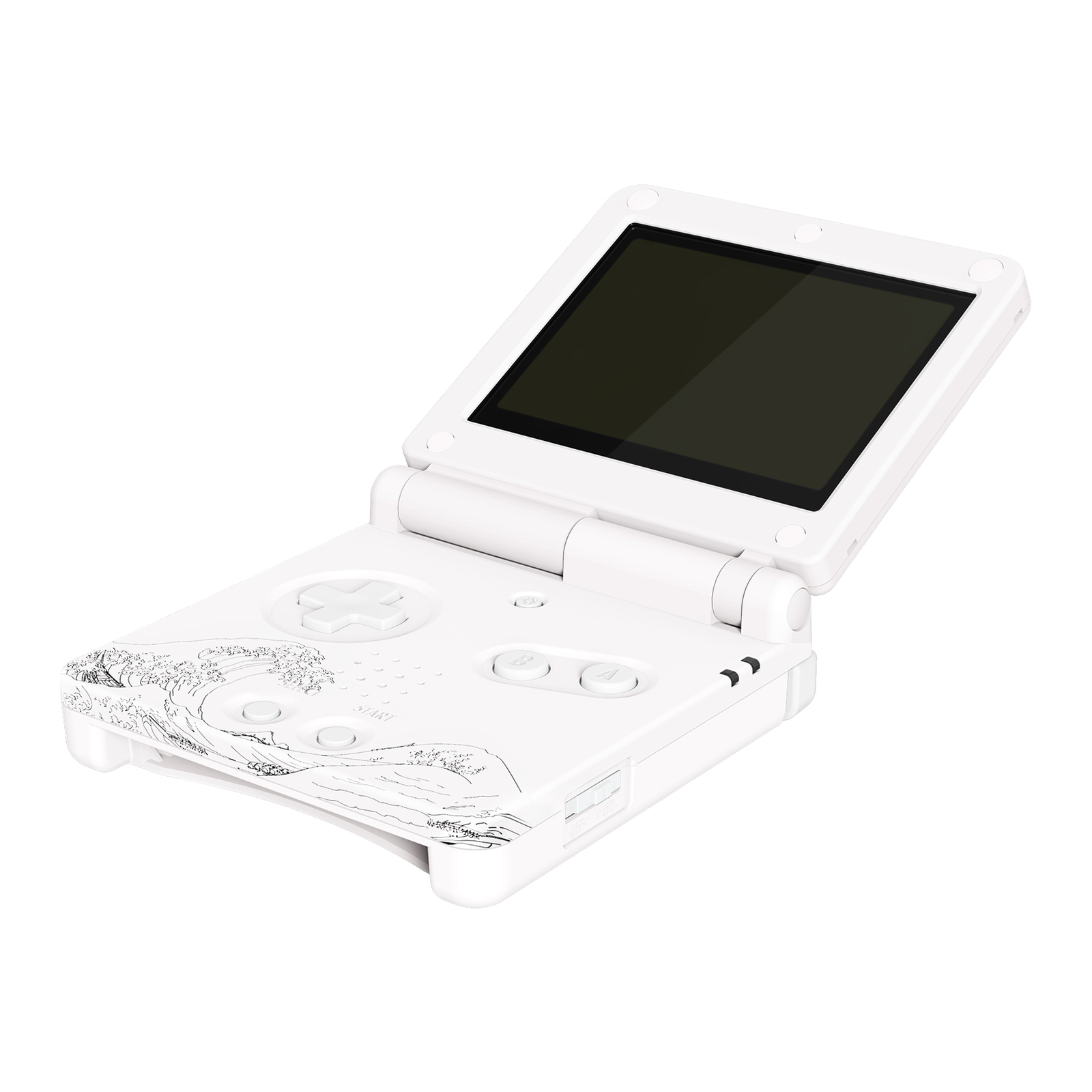 IPS GBA SP Upgraded Housing Shell Buttons Replacement Kit for Gameboy Advance SP