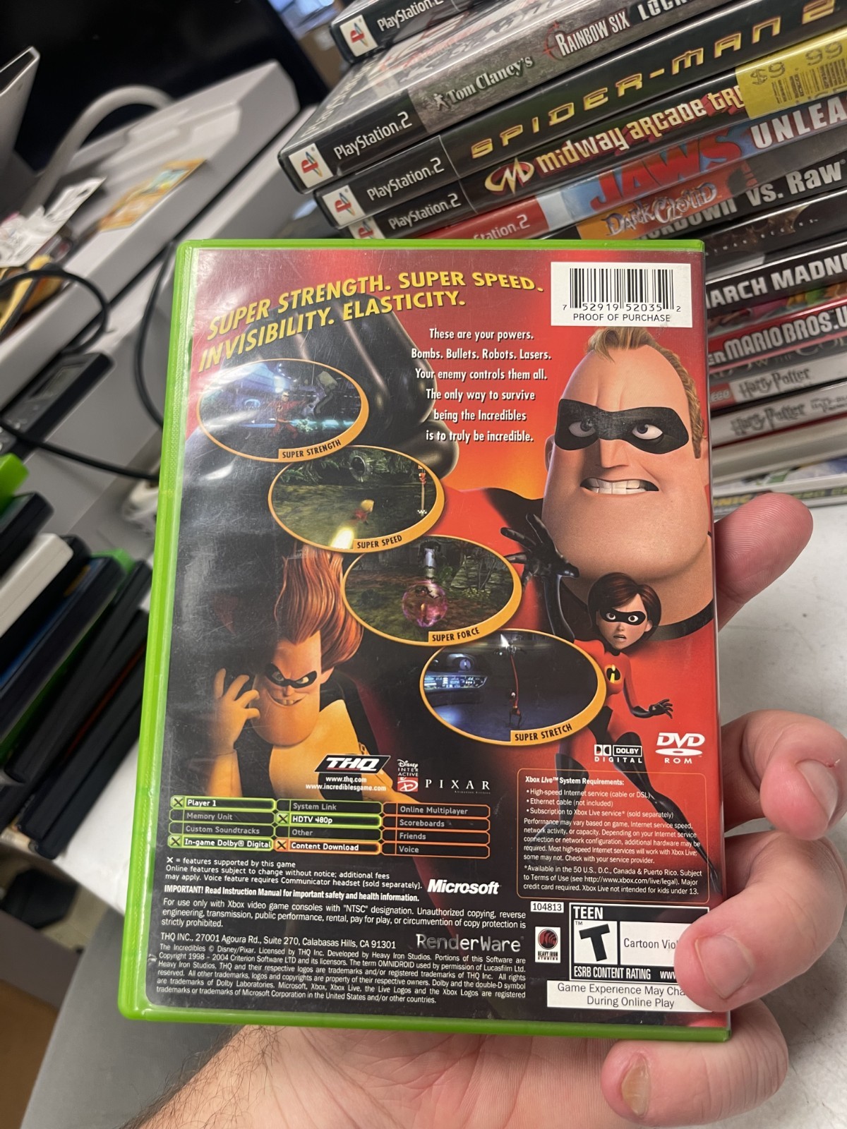 The Incredibles (Original Xbox, 2004) Complete CIB TESTED WORKING!!