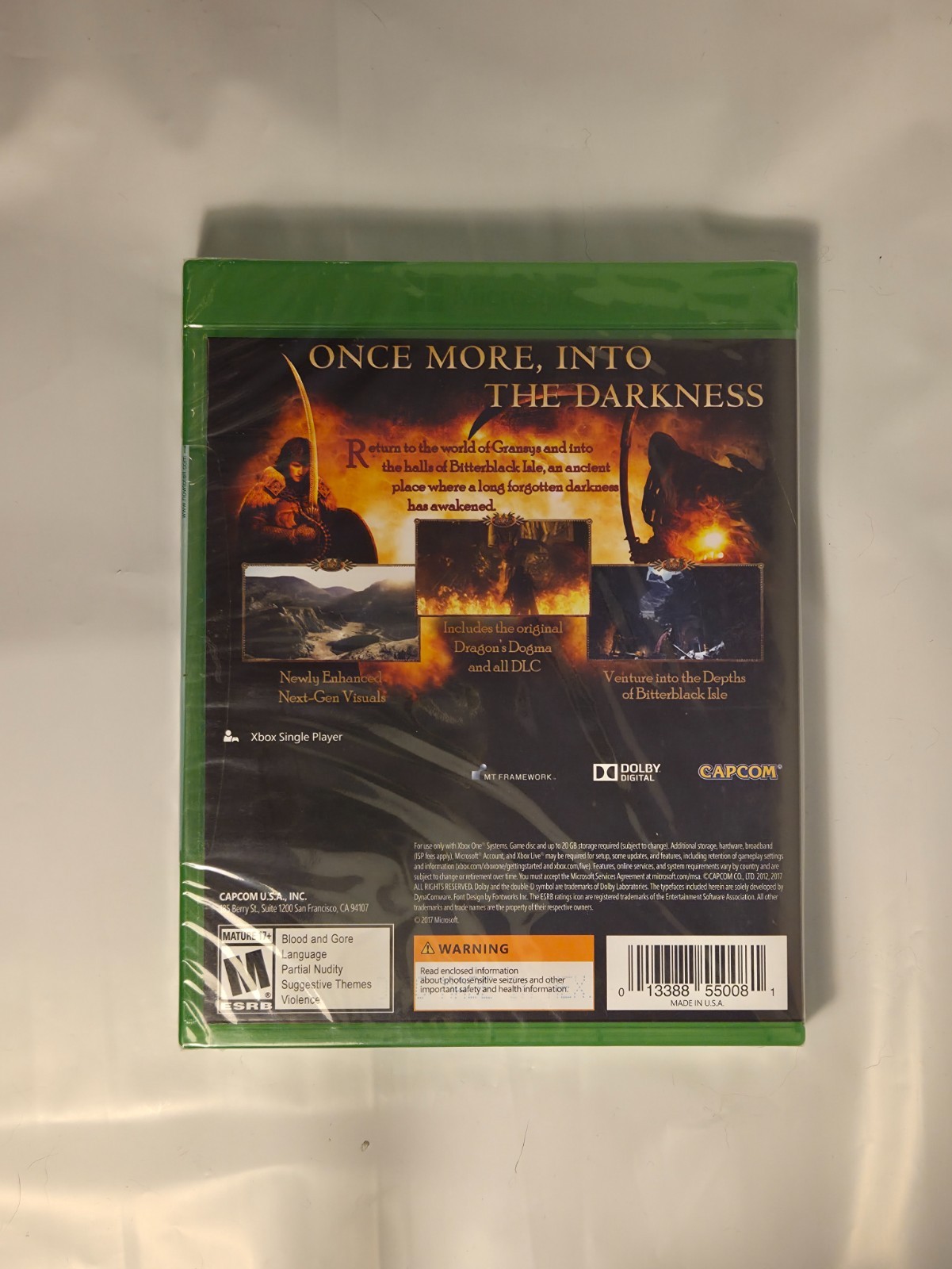 Dragon’s Dogma: Dark Arisen for Microsoft Xbox One Brand New Factory Sealed