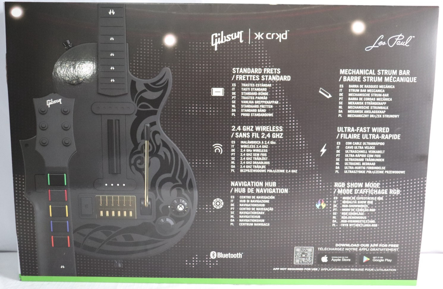 CRKD Gibson Les Paul Guitar Controller Wireless Xbox PC iOS Android NEW