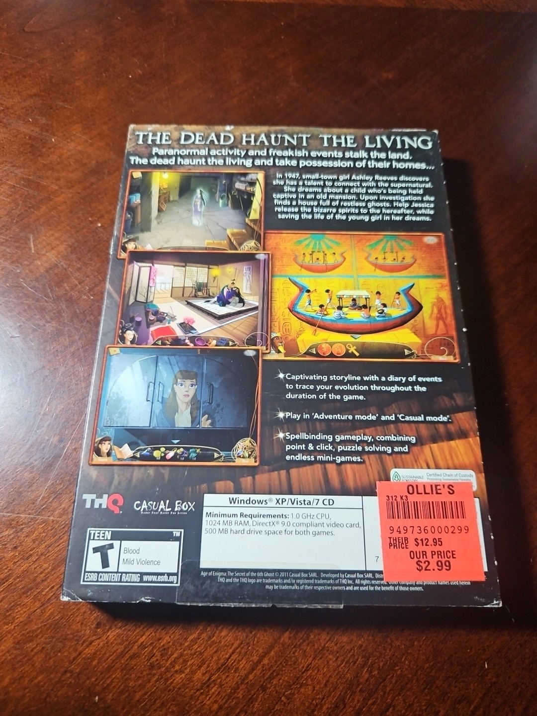 AGE OF ENIGMA THE SECRET OF THE SIXTH GHOST PARANORMAL ACTIVITY CD ROM
