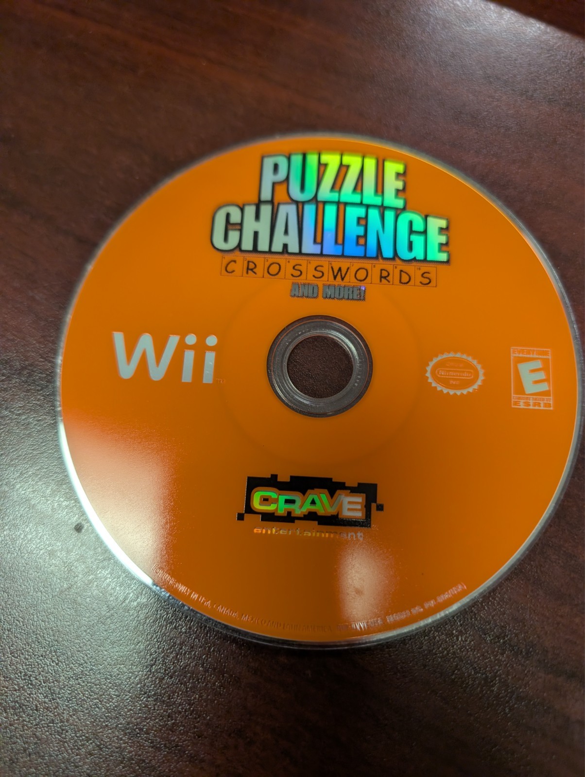Puzzle Challenge: Crosswords and More (Wii, 2009) NO TRACKING – DISC ONLY 2563