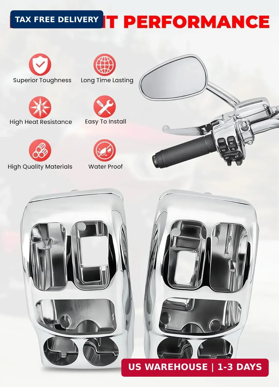 Chrome Cover For Harley Davidson Touring Road King, Road Glide 2014/15