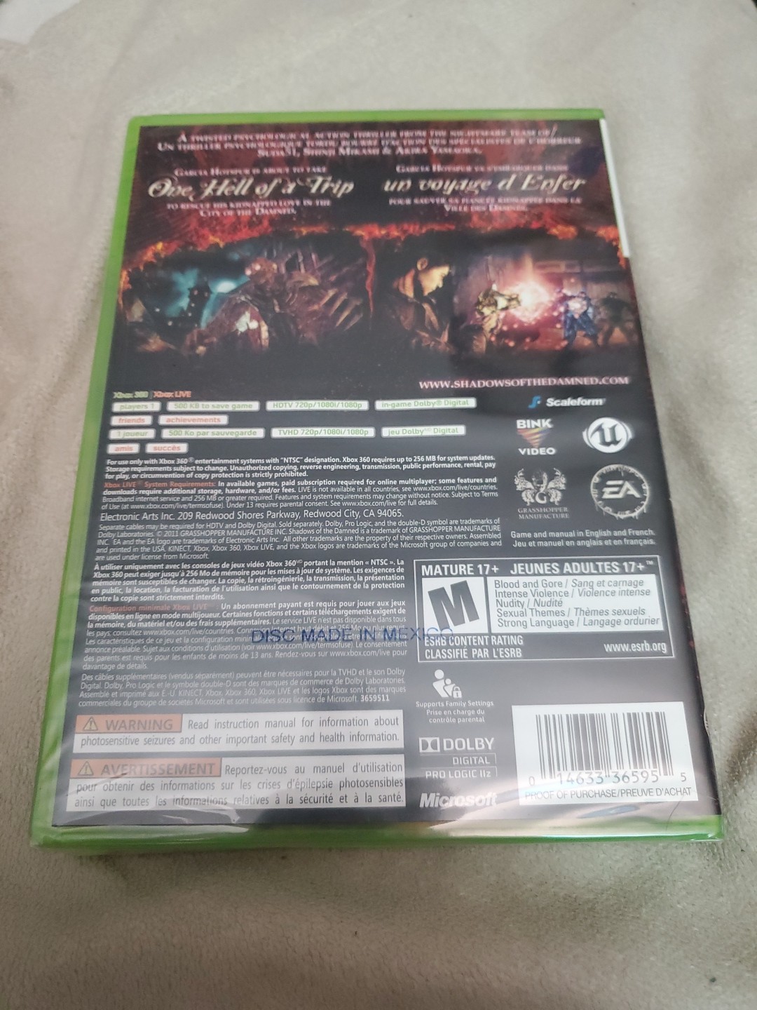 Shadows of the Damned (Microsoft Xbox 360, 2011) – Brand New Factory Sealed