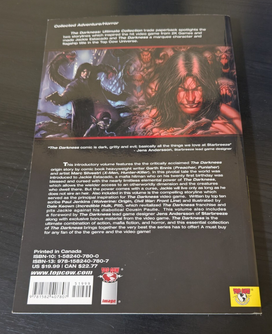 The Darkness Ultime Collection: Introductory Volume to The Darkness Origin Story