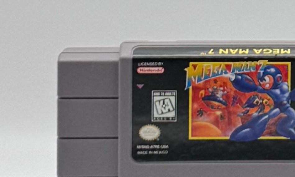 Super Nintendo SNES Mega Man 7, Game, Case, Instructions, Verified Working