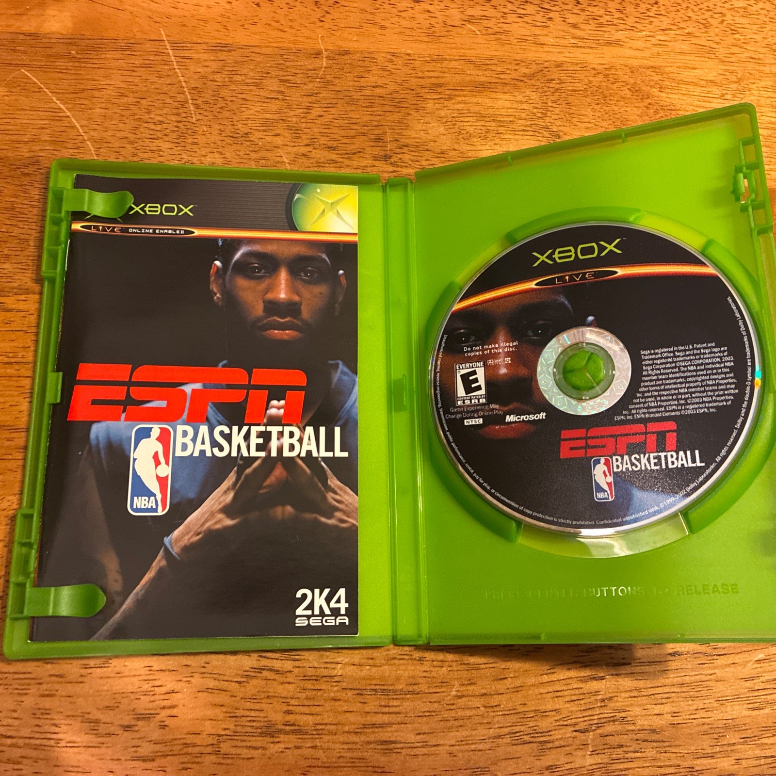 ESPN NBA Basketball (Microsoft Xbox, 2003) Complete – Tested Working – Free Ship