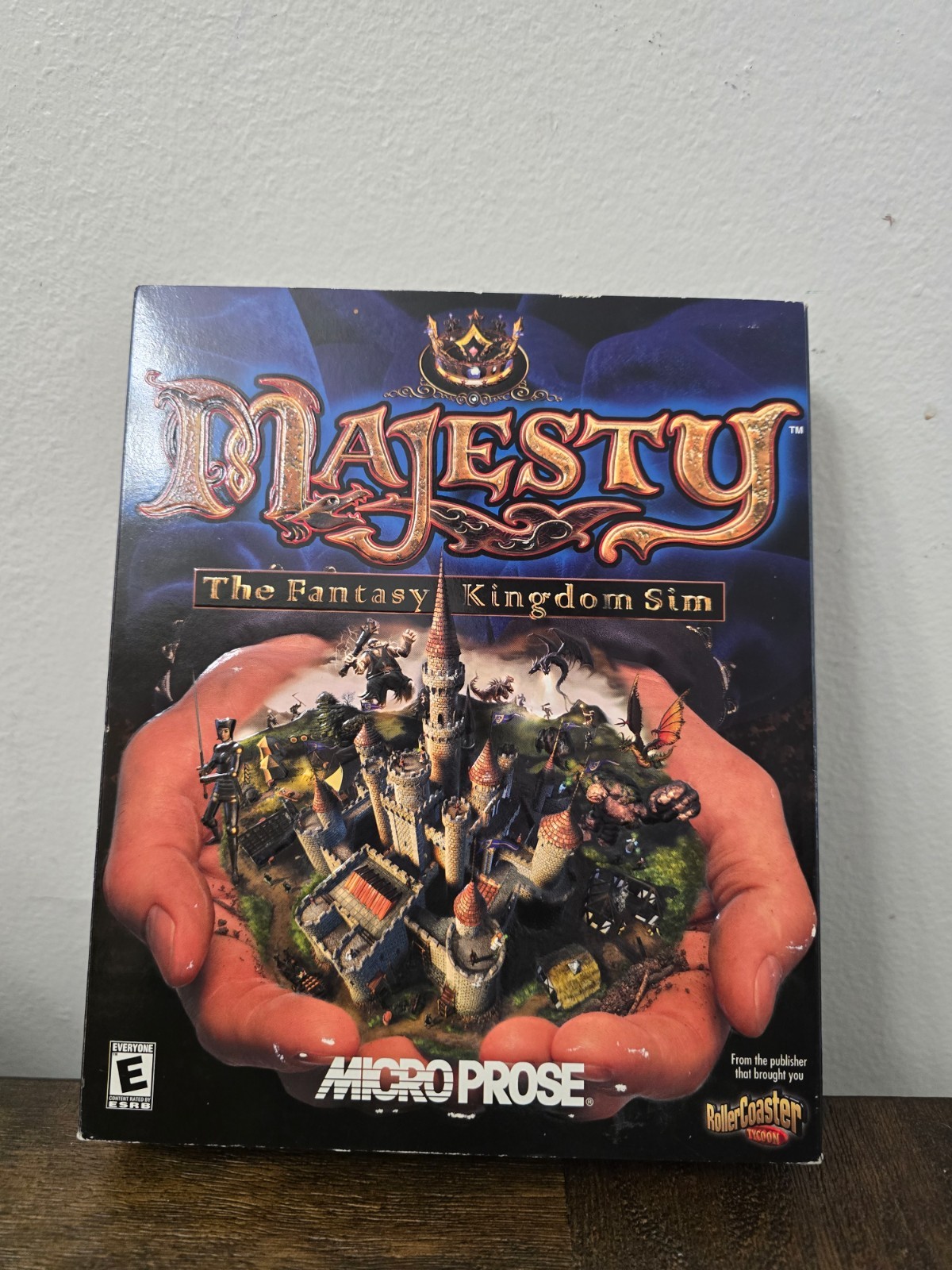 Majesty The Fantasy Kingdom Sim PC Game Box Micro Prose Windows 95/98 COMPLETE