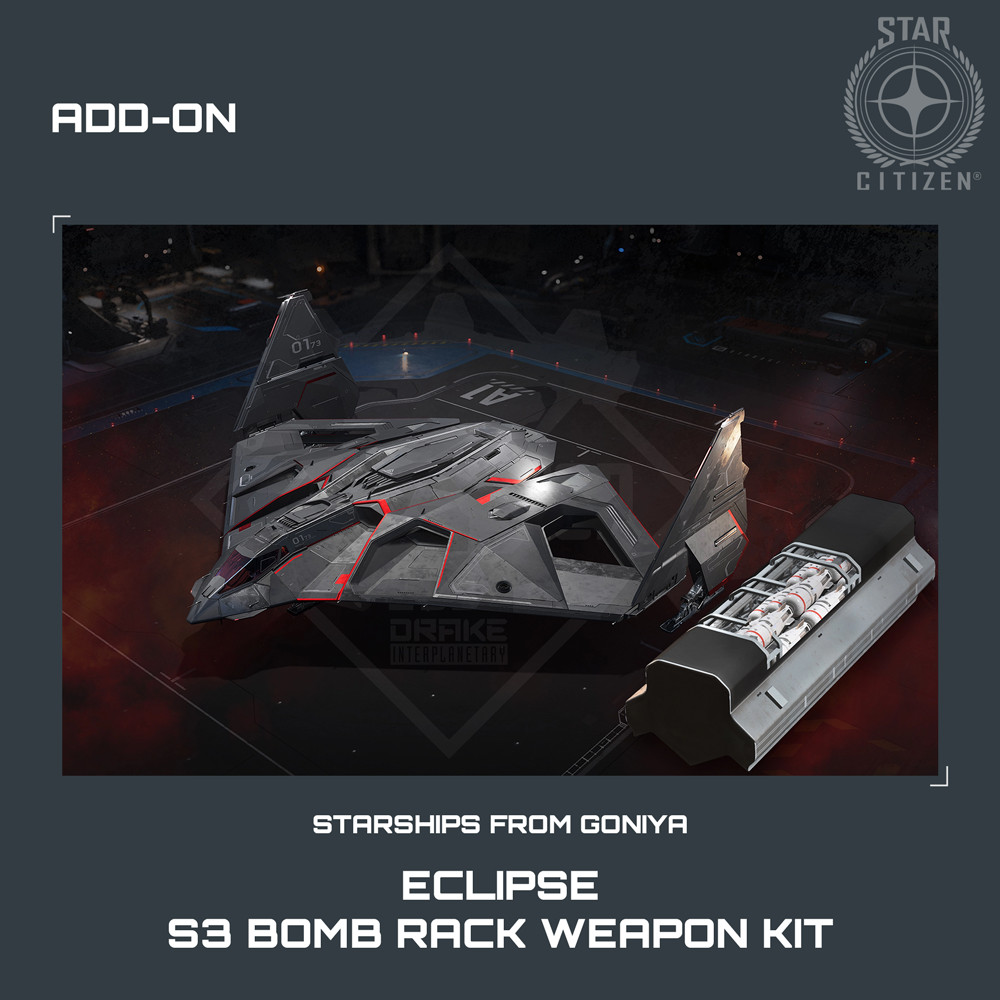 STAR CITIZEN – ADD-ONS – AEGIS ECLIPSE – S3 BOMB RACK WEAPON KIT