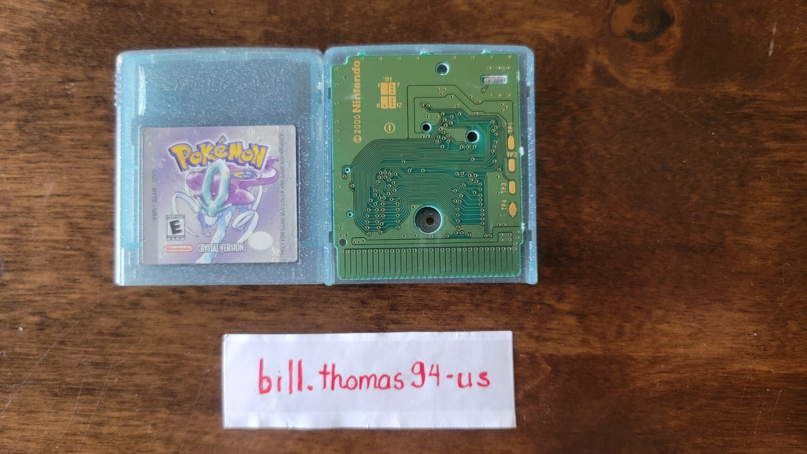 Pokemon Crystal Version GBC Game Boy Color Authentic Cartridge