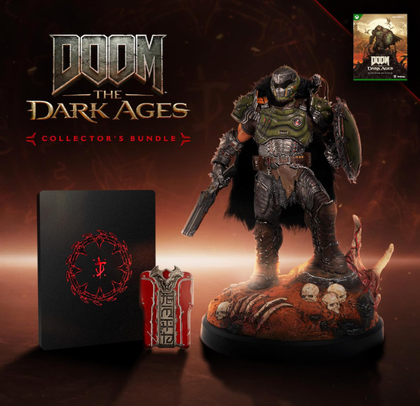 DOOM The Dark Ages Collector’s Bundle Xbox Series X 12″ Doom Slayer Statue Japan