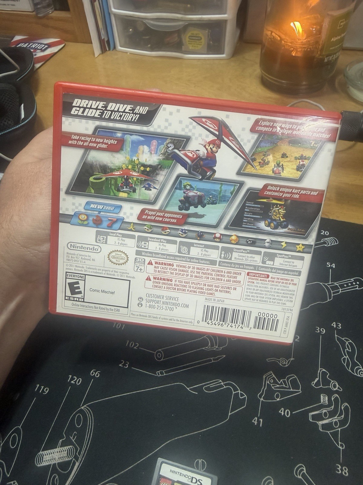 Mario Kart 7 – Nintendo 3DS W/ Manual Tested And Working Amazing Condition