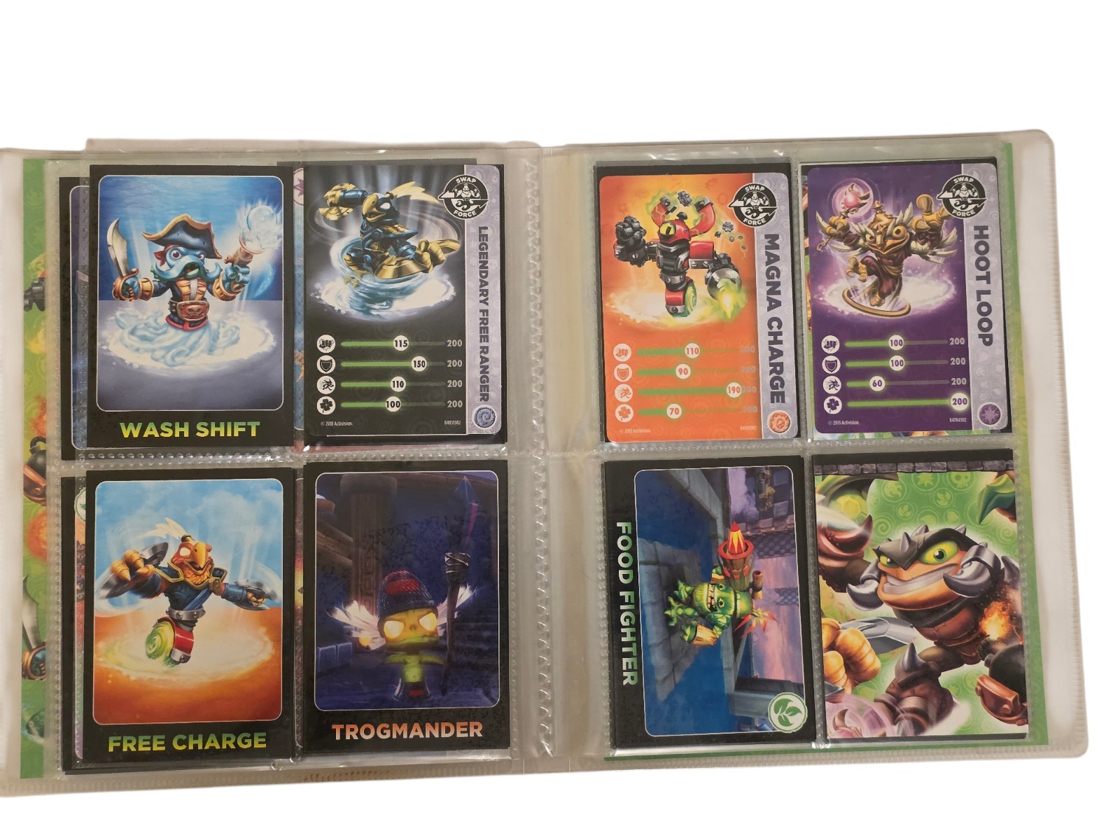Skylanders SWAP FORCE Trading Card Album, with 109 Cards, FULL! 2012, 2013 Topps