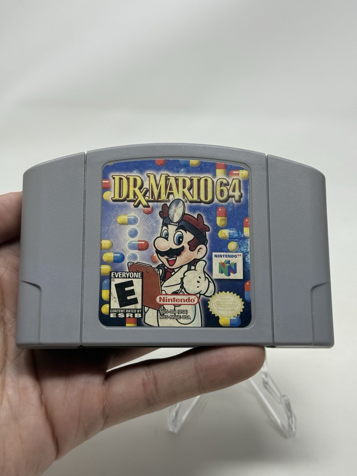 Dr. Mario N64 Nintendo 64 Authentic Game Cartridge Cleaned Retro Super Fun Kids