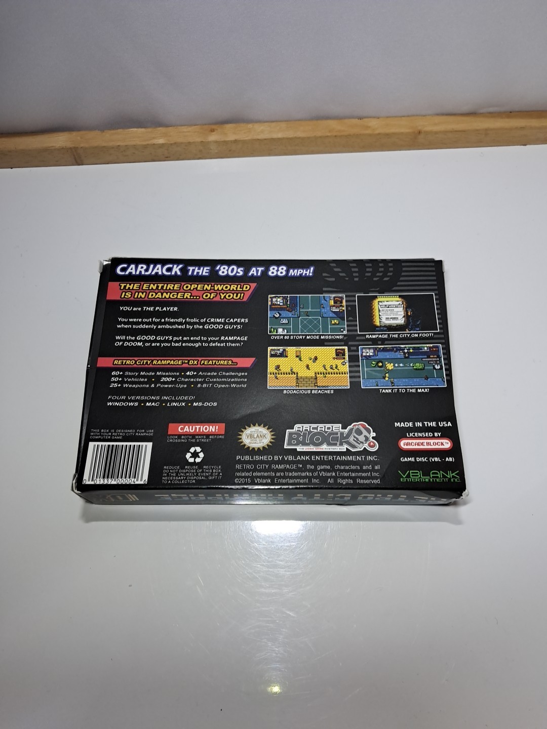Retro City Rampage DX PC — Opened Box, Sealed Disc (Retro Collection, 2015)