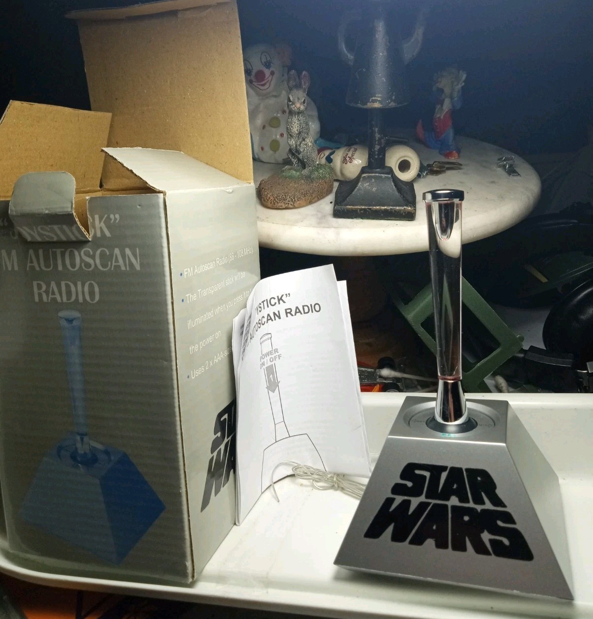 Star wars Joystick FM transistor Radio LIGHTS UP New