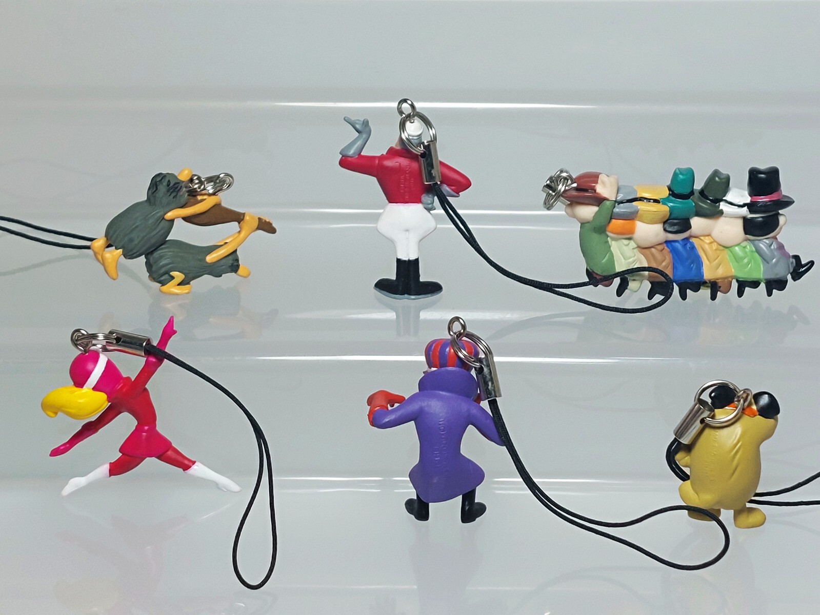 Wacky Races Figure Strap Set Dick Dastardly Muttley Hanna-Barbera 0.9-1.4in