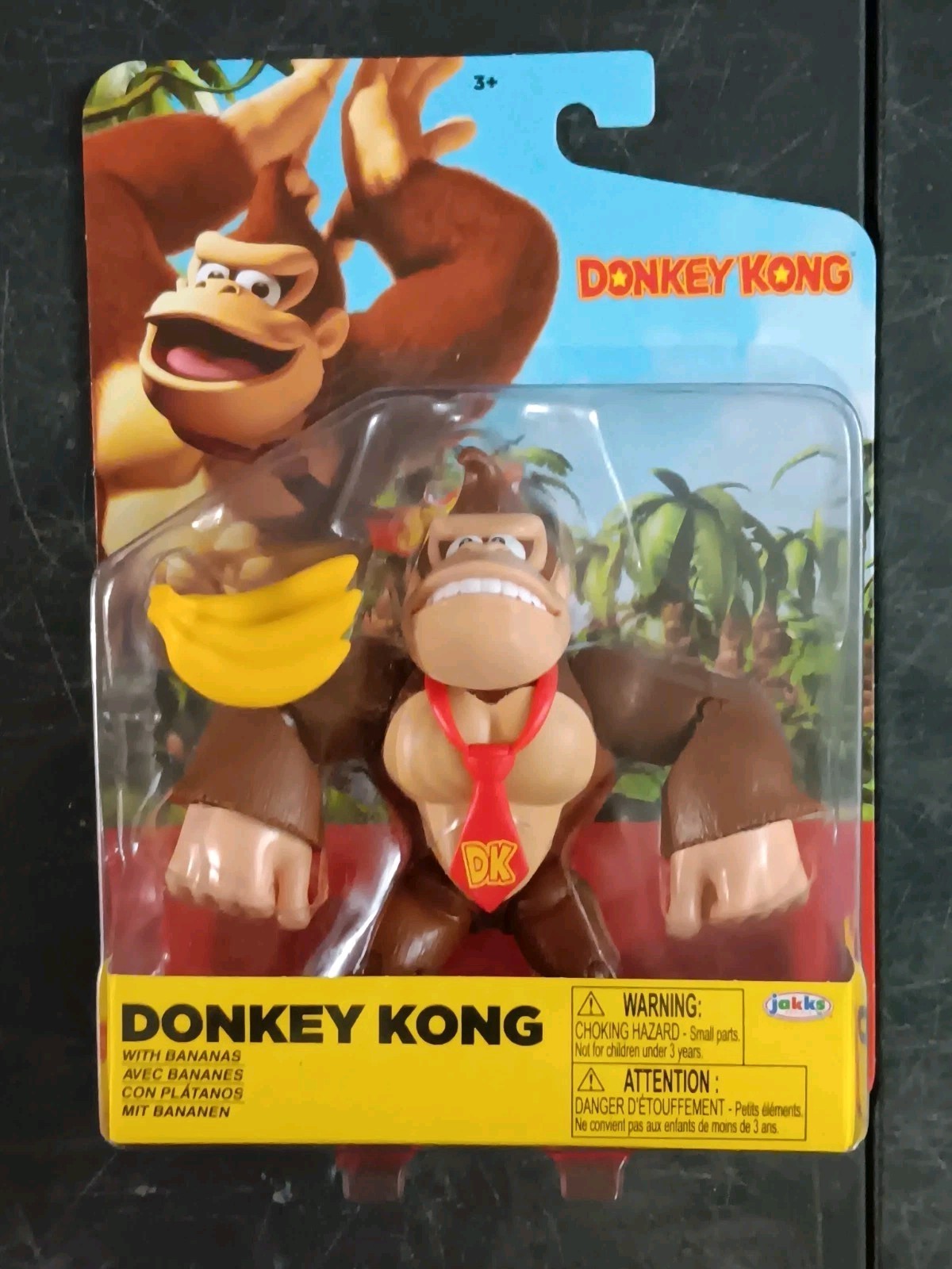 *FREE SHIP* 4″ DONKEY + DIDDY KONG Super Mario World of Nintendo Jakks Pacific