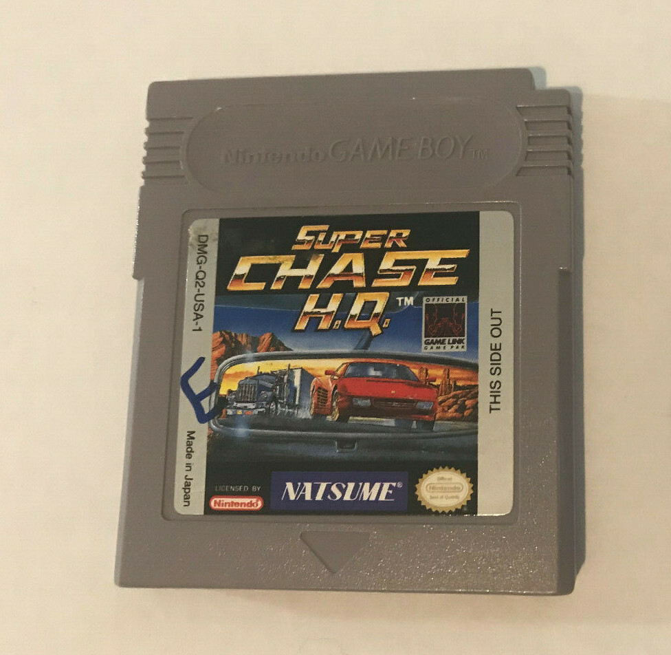 Super Chase HQ – Nintendo Gameboy Authentic Cart – Clear Case Natsume RARE Retro