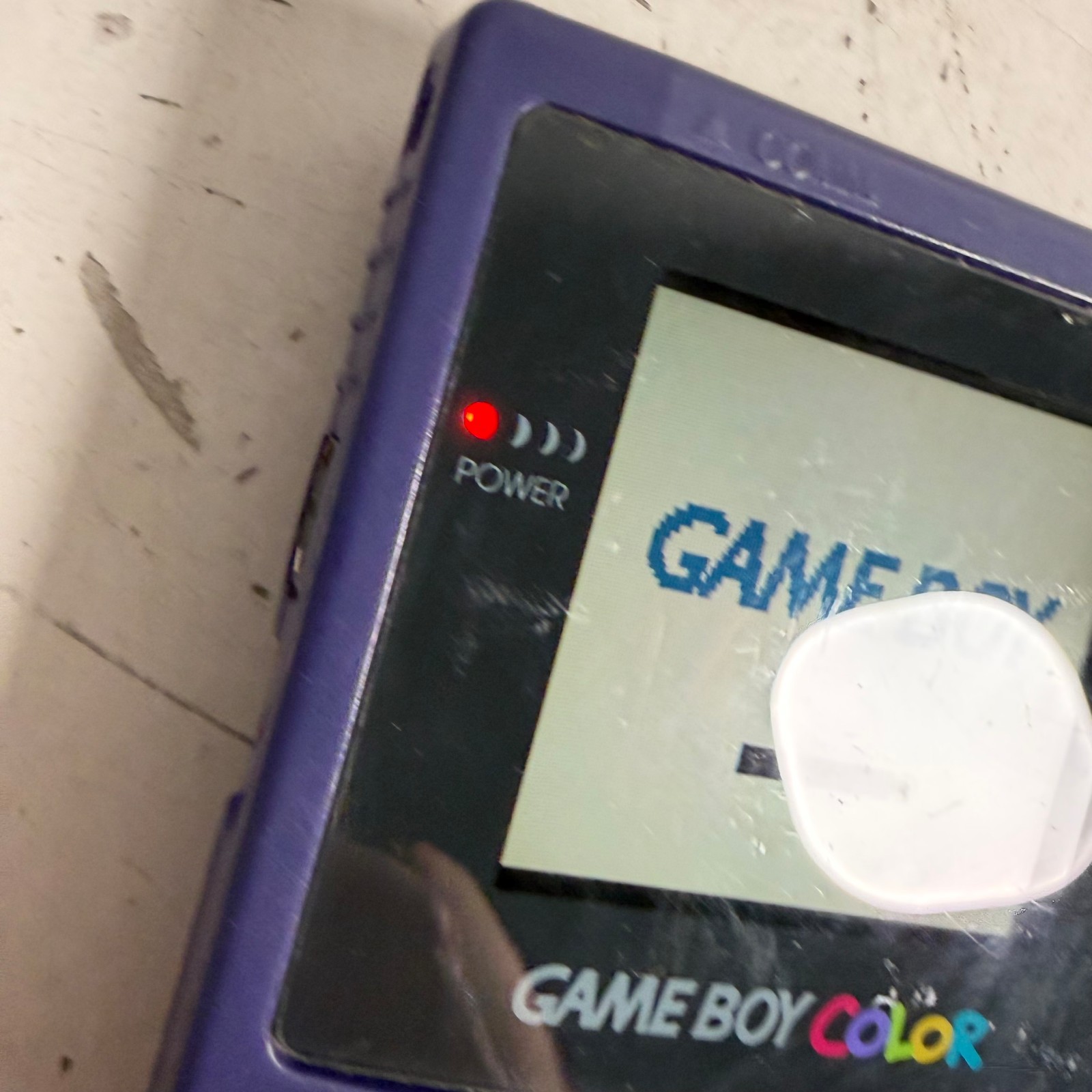Nintendo Game Boy Color CGB-001 Purple LCD Display Handheld Gaming Console