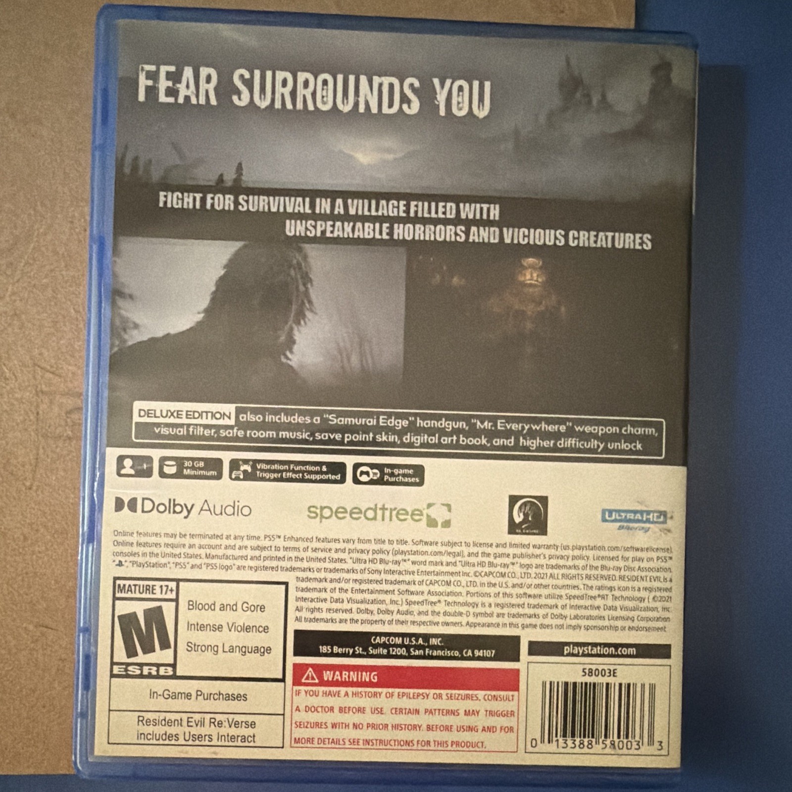Capcom Resident Evil Village Deluxe Edition PS5 Survival Horror M Mature