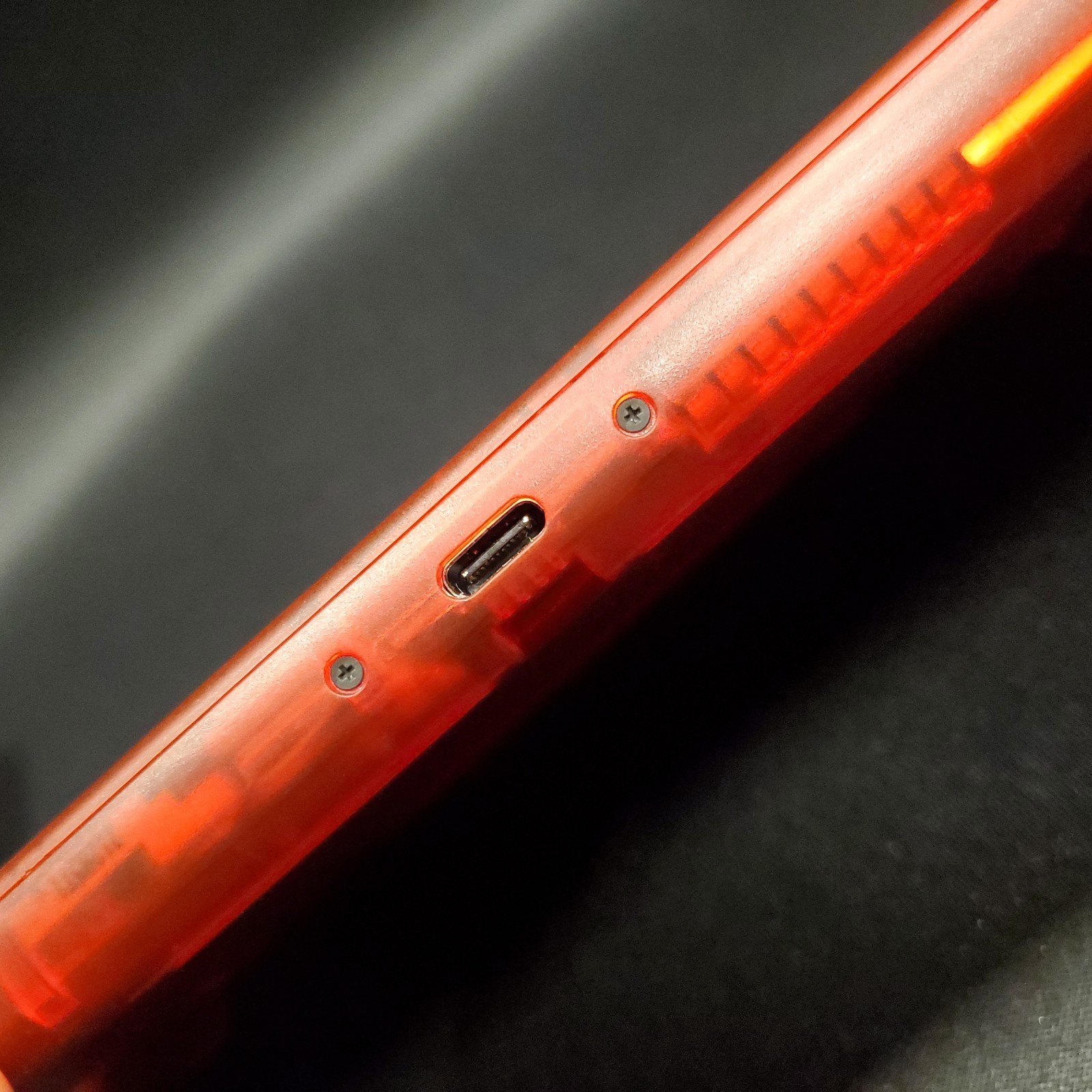 Nintendo Switch Lite Super 5 OLED touch, GuliKit TMR, Translucent Red, Taki Udon