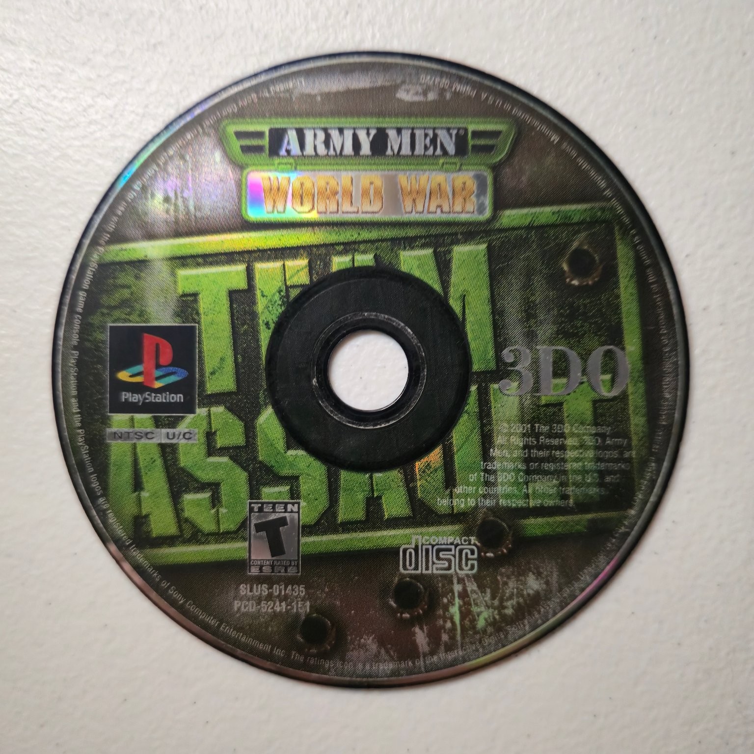 Army Men World War Titanium PlayStation Video Game NTSC-U/C
