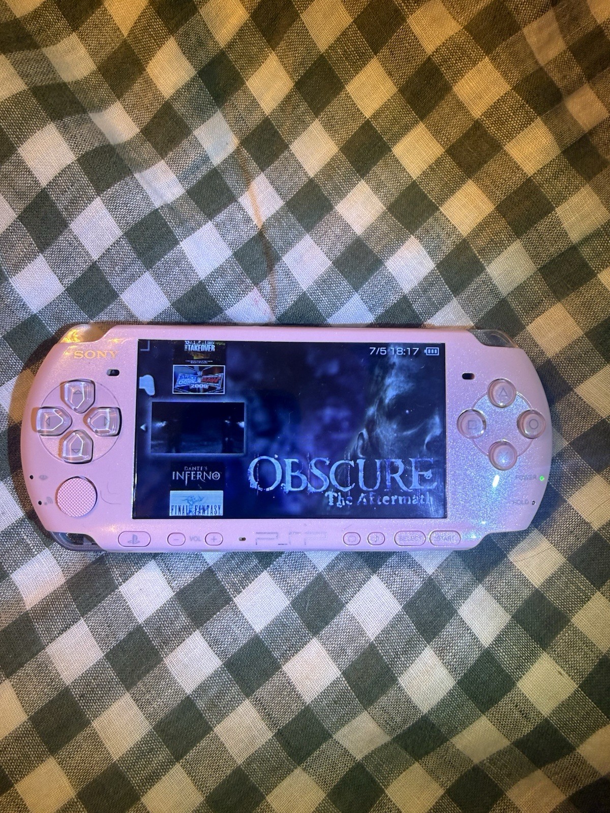 sony psp 3000 japanese region glittery pink/ 64 gb