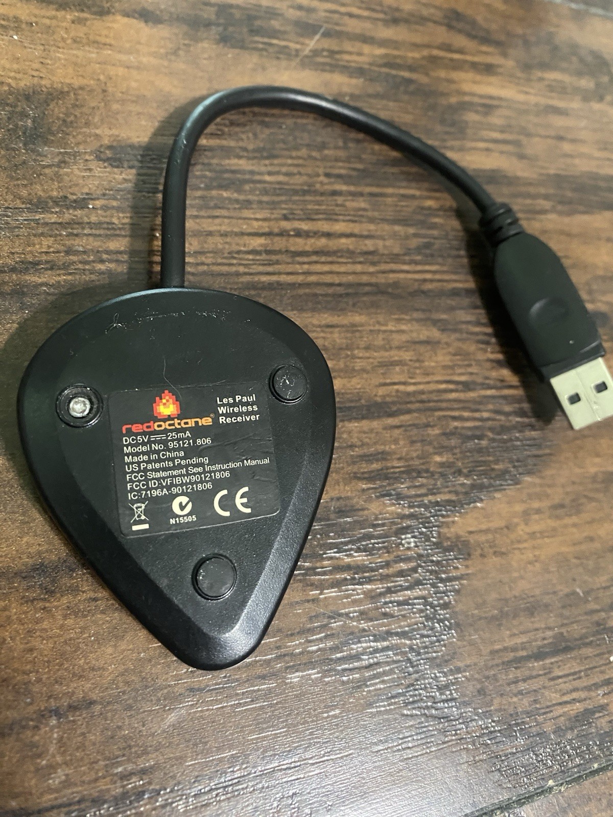 Guitar Hero Les Paul Controller Wireless USB Receiver Dongle Black ps3