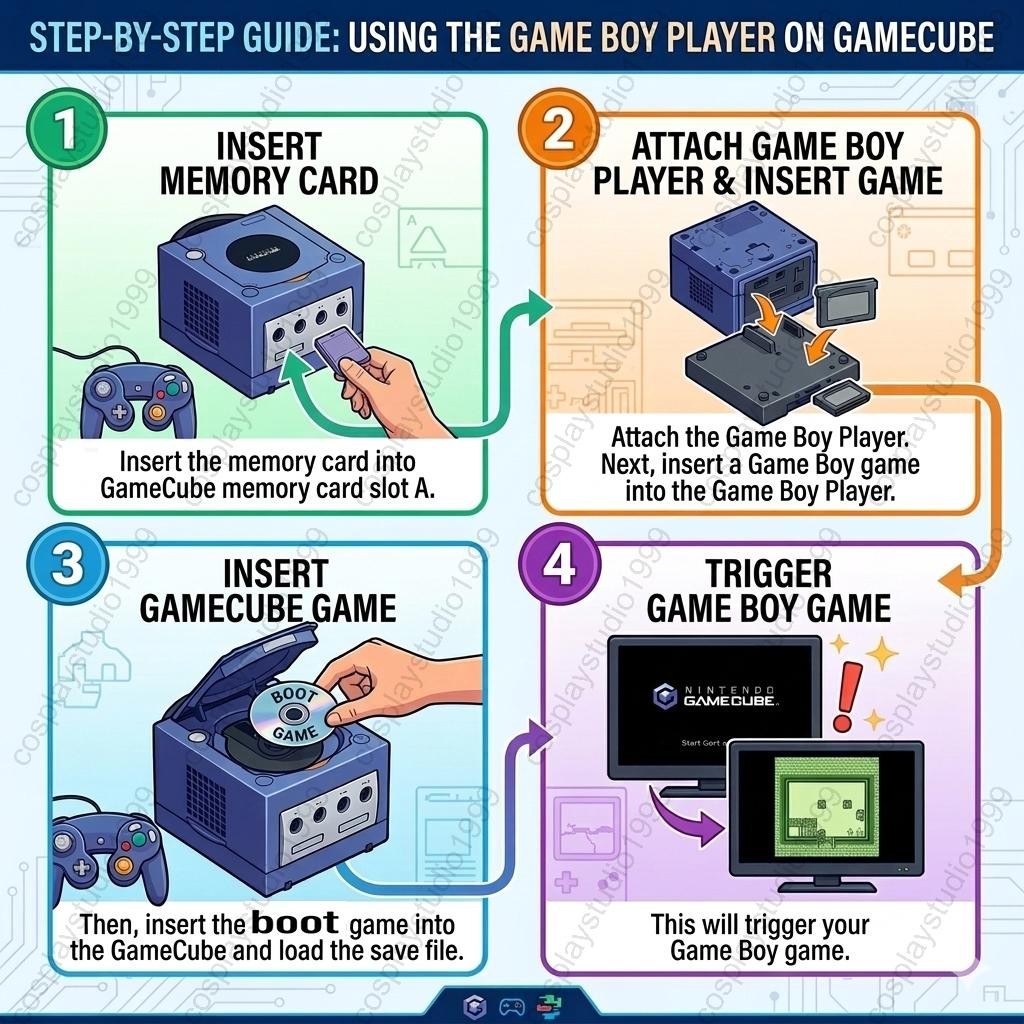 GameBoy Player GameCube Memory Card Bootable Disc Replacement 2025 Version