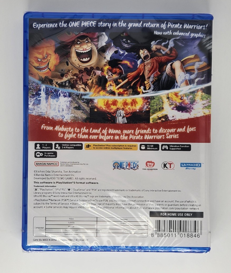 One Piece: Pirate Warriors 4 (ENGLISH/ASIA) (PS5 / Playstation 5) BRAND NEW