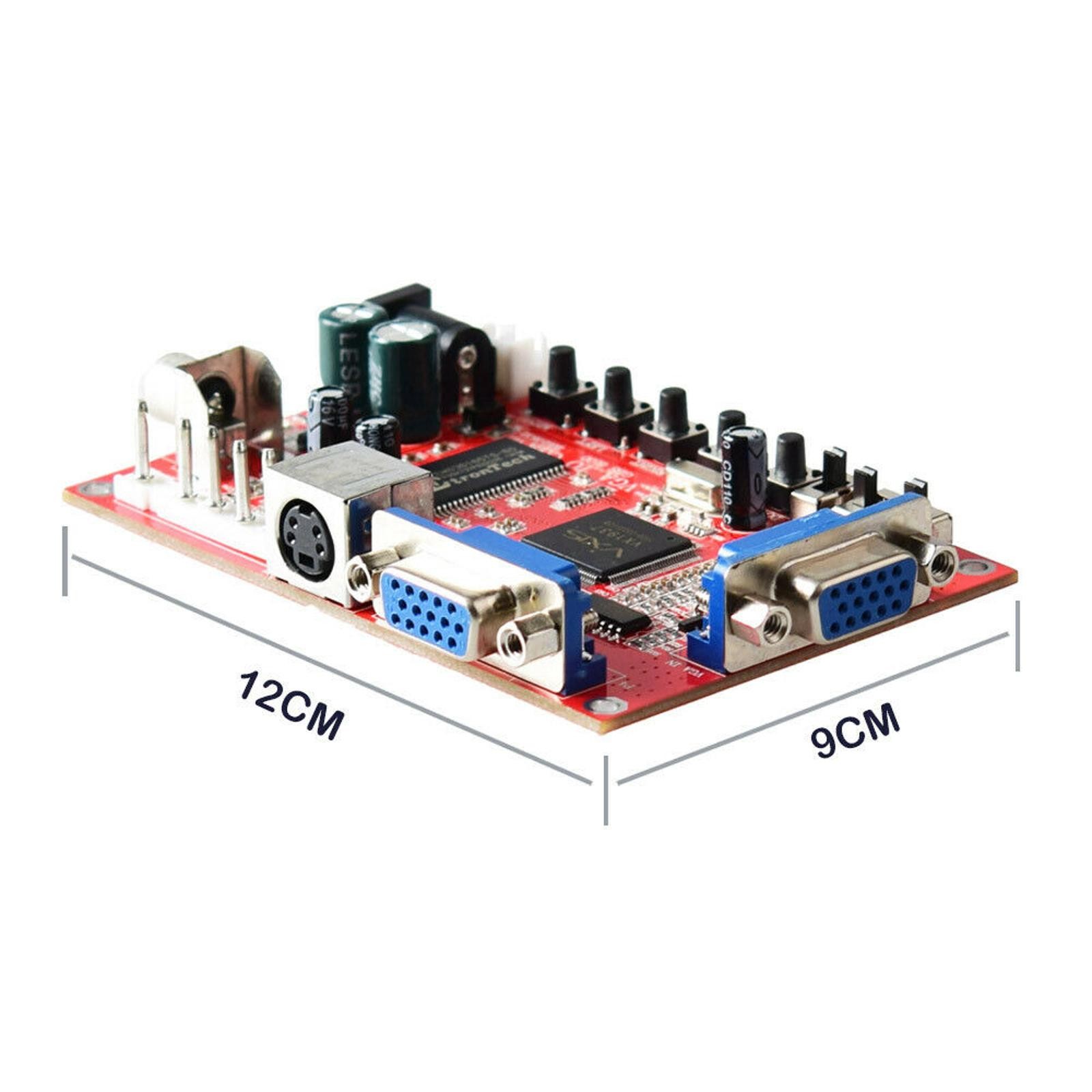 DC 5V/2A Arcade Game VGA to CGA RGBS/CVBS/S-VIDEO Video Converter Board GBS-8100