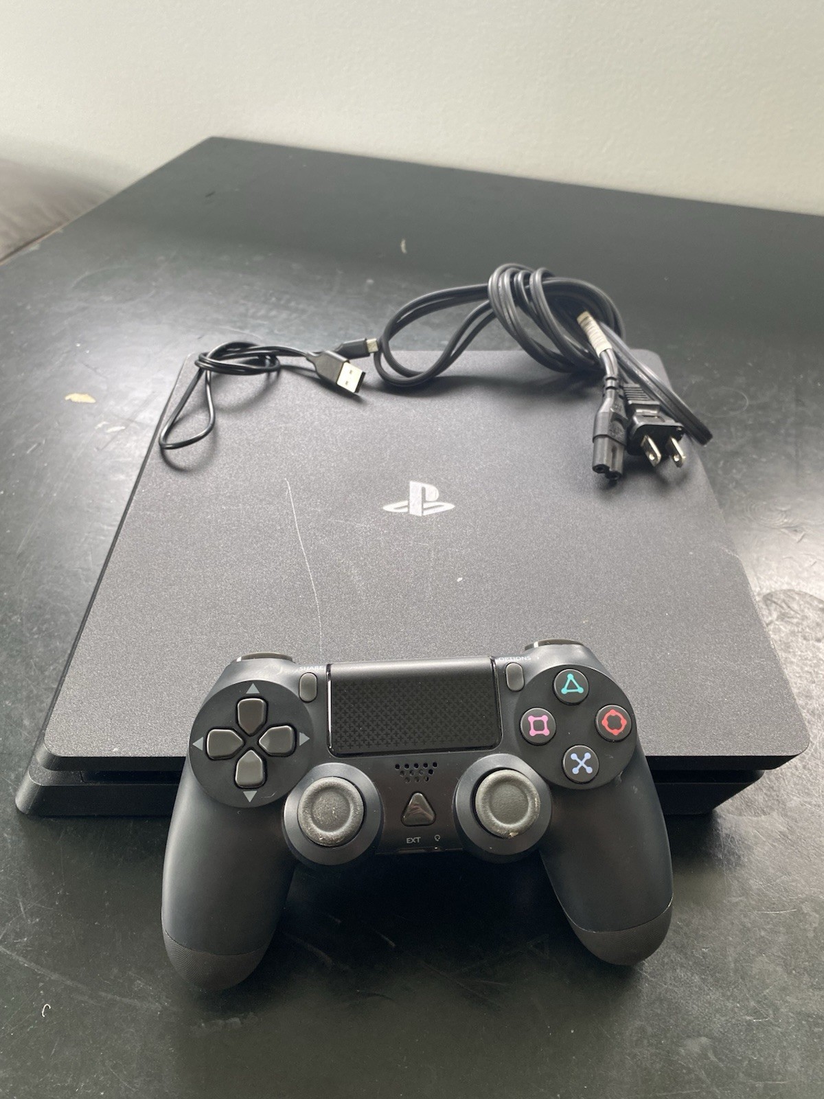 Sony PlayStation 4 Original Black, 500GB with Controller and Cables