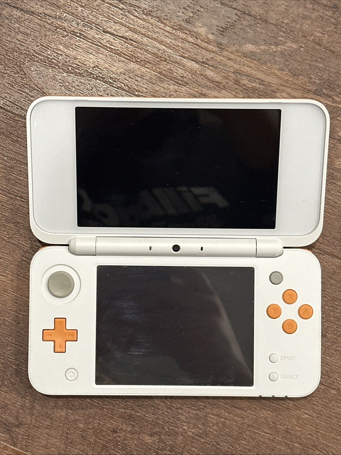 Nintendo “New” 2DS XL Handheld Console – White/Orange – Tested – Case & 7 Games