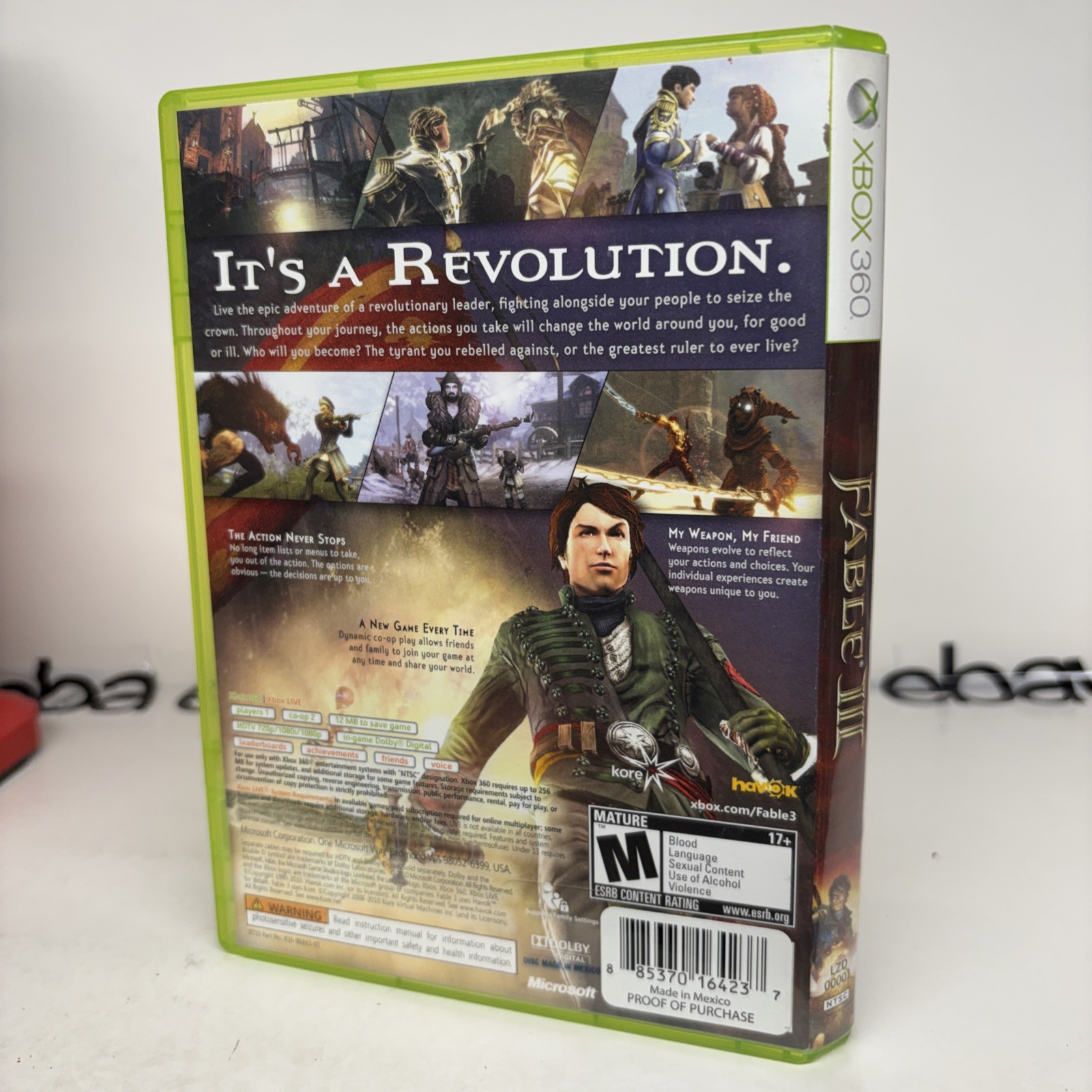 Fable III (Microsoft Xbox 360, 2010) Very Good Complete Bonus Content