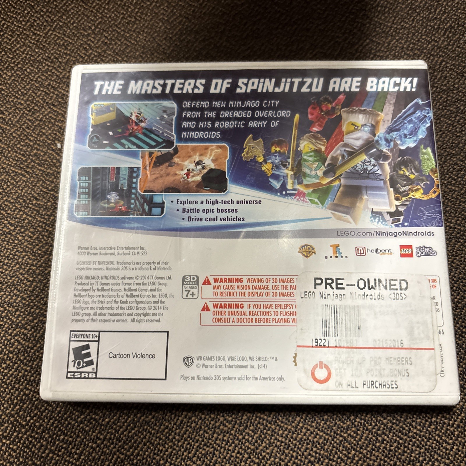Lego Ninjago Nindroids (Nintendo 3DS, 2014) Complete