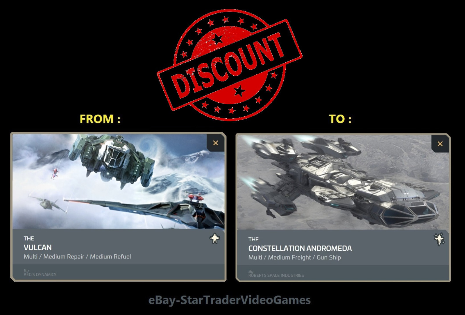 STAR CITIZEN – SHIP UPGRADE VULCAN TO CONSTELLATION ANDROMEDA