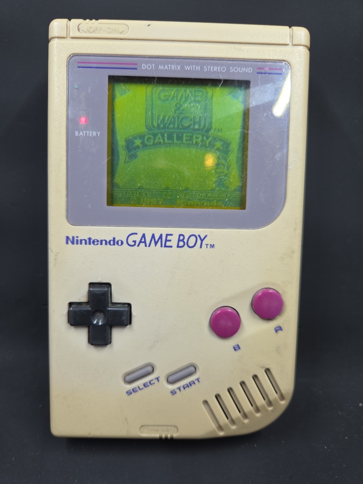 Nintendo Game Boy Launch Edition Handheld System – Gray – W/ Tetris & Game Watch