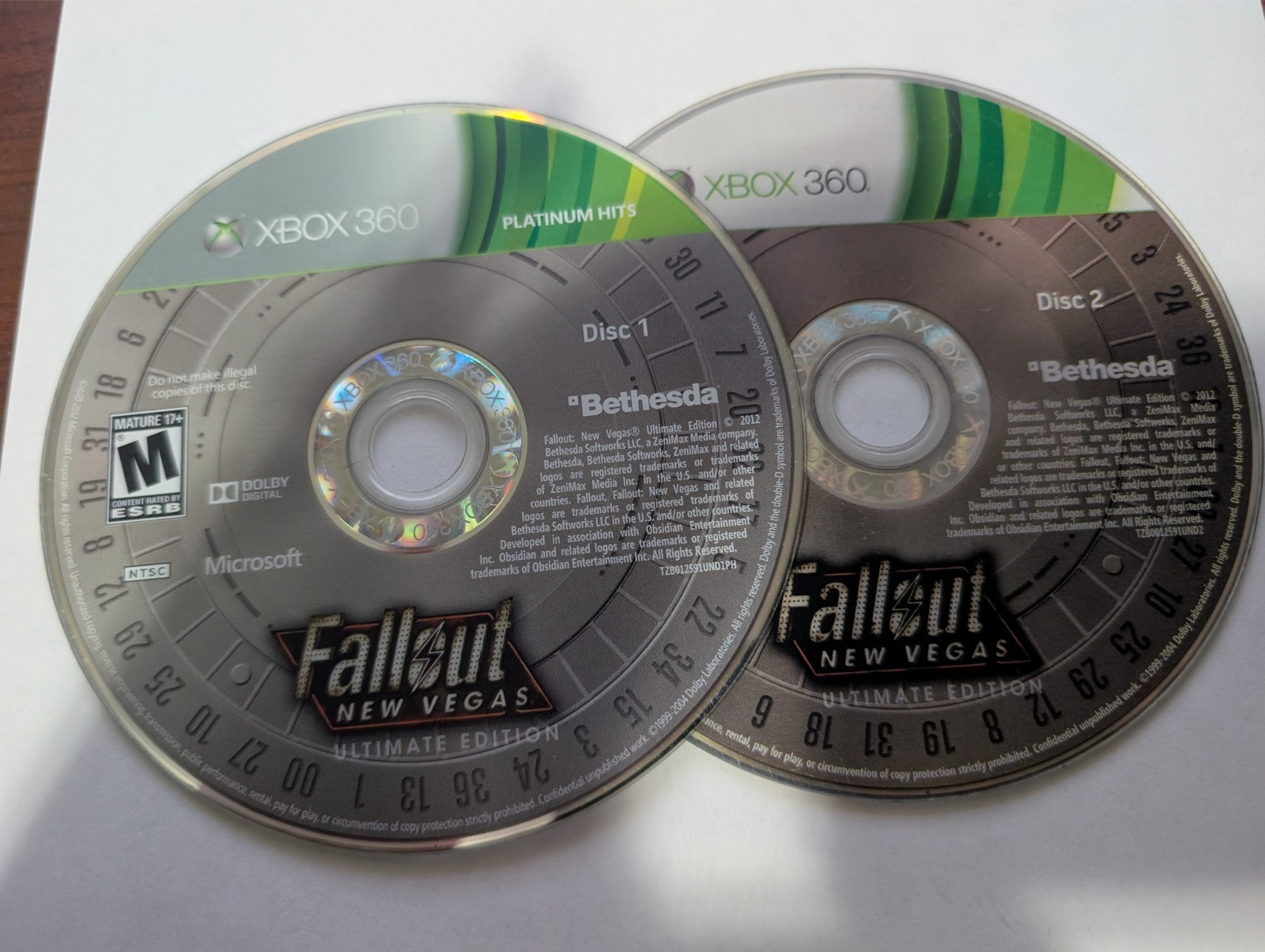 Fallout: New Vegas Ultimate Ed (Xbox 360, 2012) NO TRACKING – DISC ONLY 6298