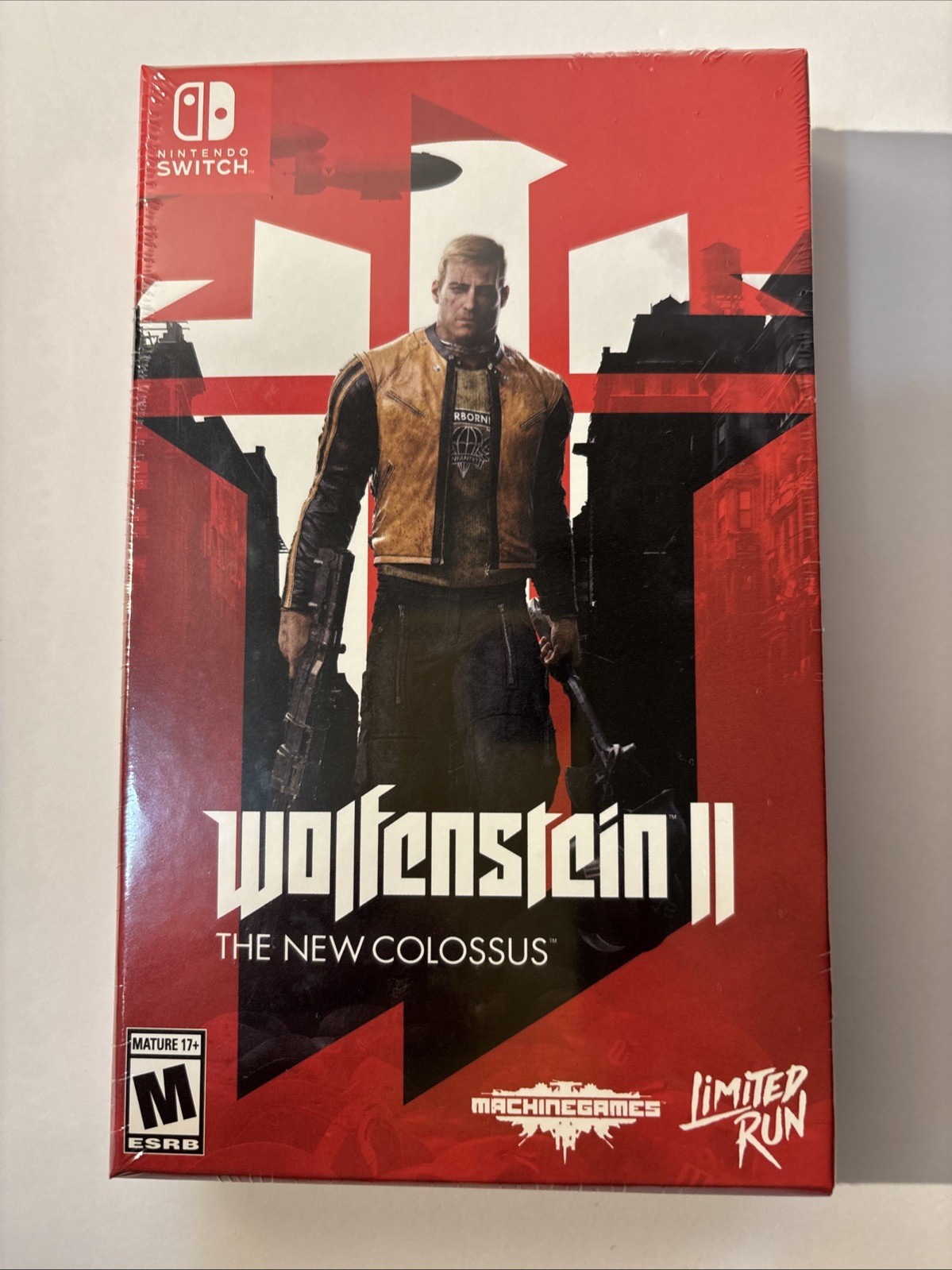 STEELBOOK EDITION WOLFENSTEIN 2 II THE NEW COLOSSUS LIMITED RUN GAMES U.S. ESRB